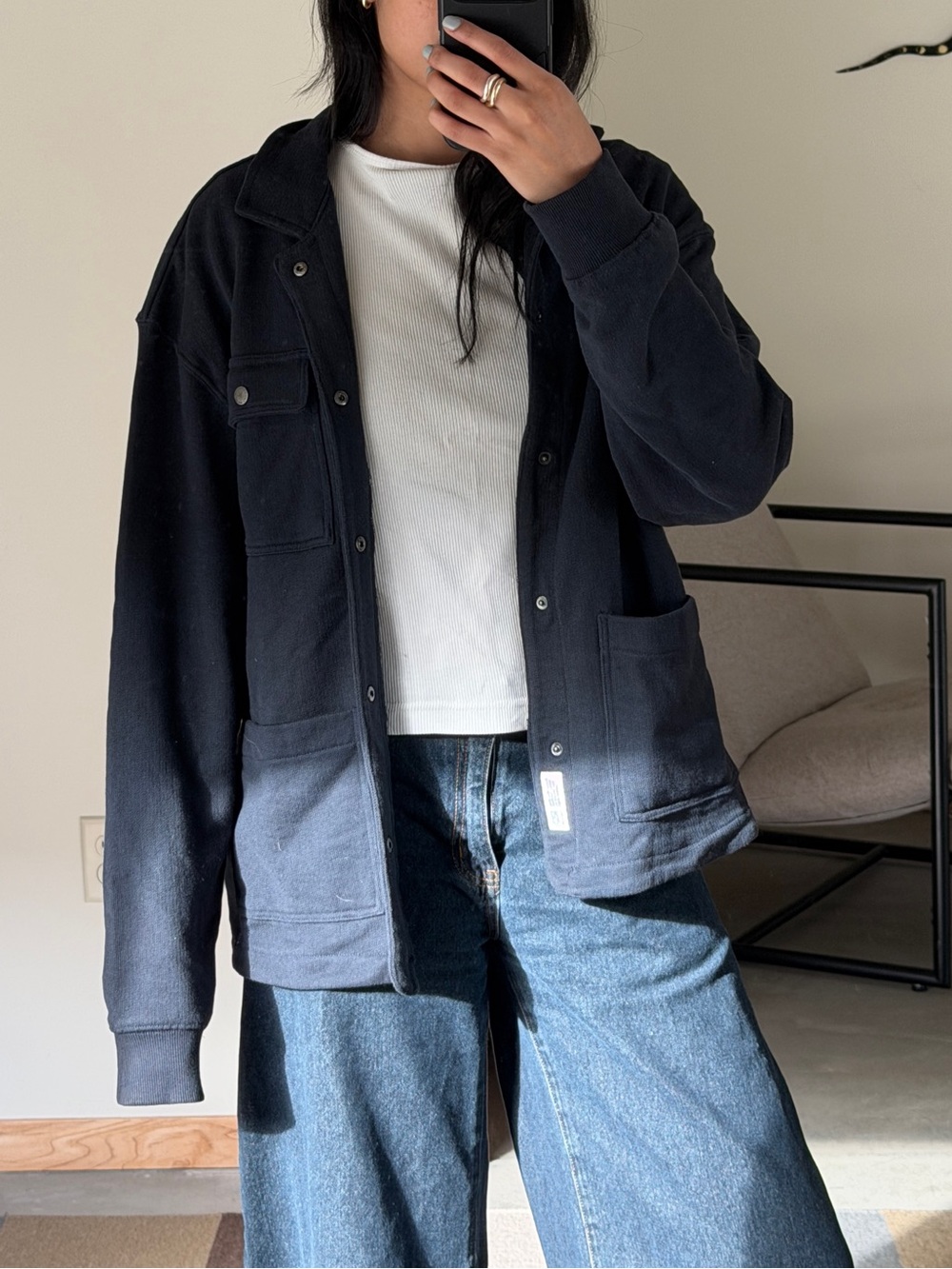 Women’s Overshirt Jacket in Navy